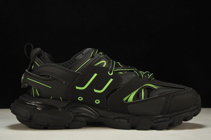 bl tess s. gomma trek low sneakers black green 11607