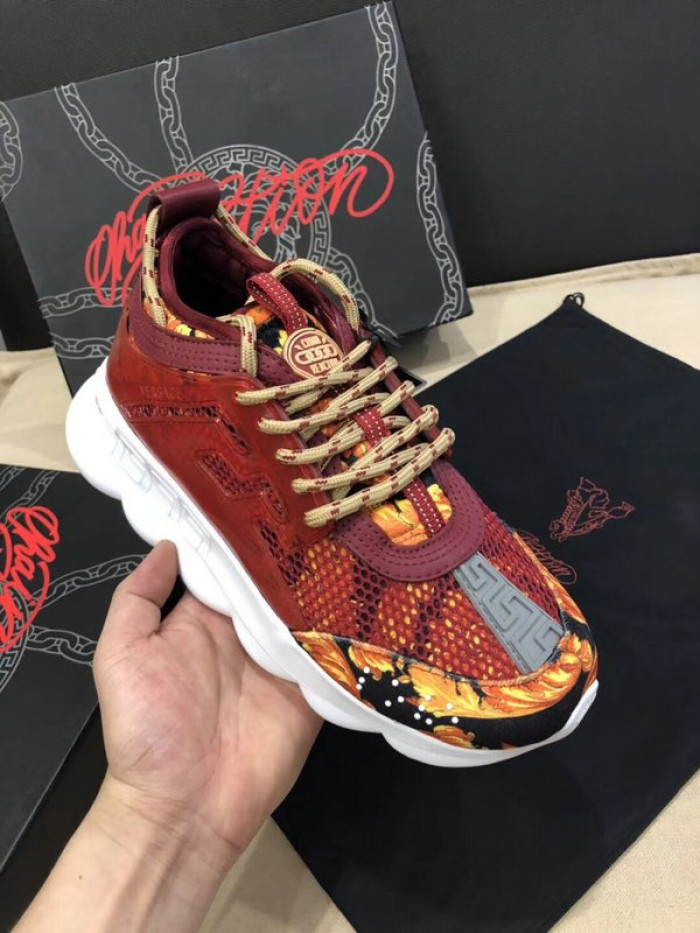 vse chain reaction red sneaker